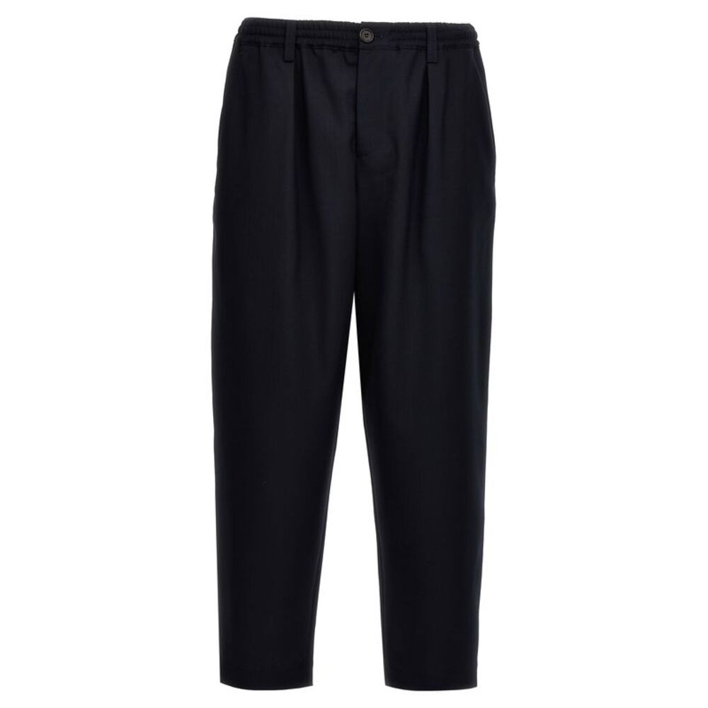 Marni Blue Virgin Wool Cropped Men's Pants